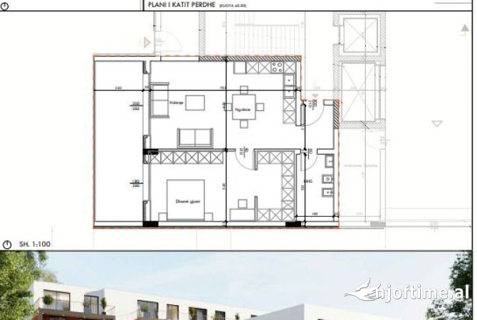 Shtepi ne shitje 1+1 ne Tirane - 170,000 Euro
