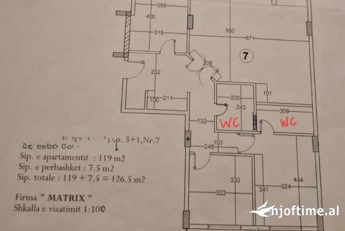 Business Property for Rent 3+1 in Tirana - 1,000 Euro