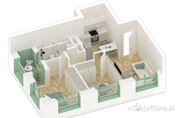 Shtepi ne shitje 2+1 ne Tirane - 105,000 Euro