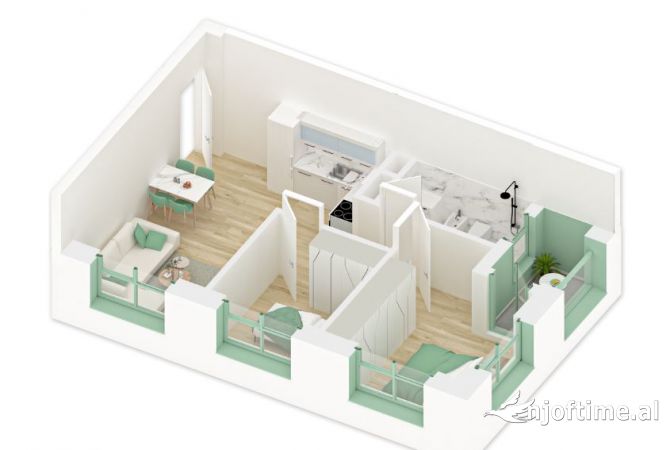 Shtepi ne shitje 2+1 ne Tirane - 107,000 Euro