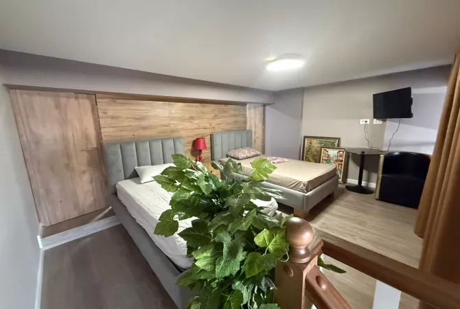 Shtepi ne shitje Duplex(shtepi me 2 kate) ne Tirane, 1+1, Mobilimi Pjeserisht e mobiluar, Pagesa 135,000  Euro.