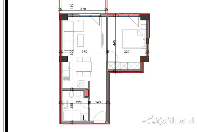 Shtepi ne shitje 1+1 ne Tirane - 114,000 Euro