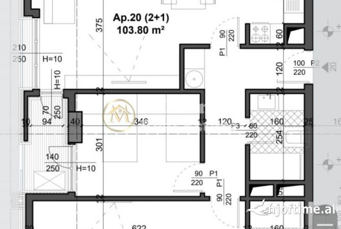 Shtepi ne shitje 2+1 ne Tirane - 140,130 Euro