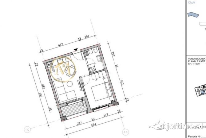 Shtepi ne shitje 1+1 ne Tirane - 69,000 Euro