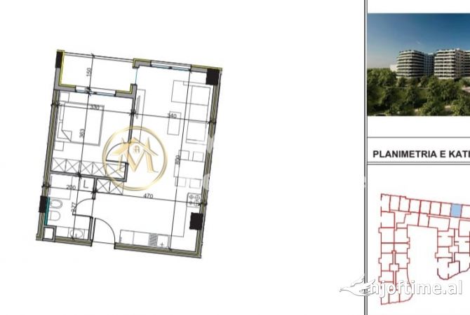 Shtepi ne shitje 1+1 ne Tirane - 70,300 Euro