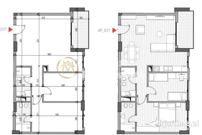 Shtepi ne shitje 2+1 ne Tirane - 156,100 Euro