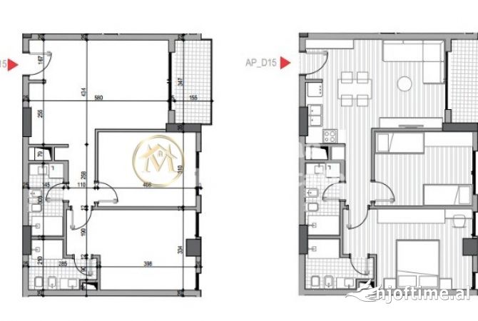 Shtepi ne shitje 2+1 ne Tirane - 130,200 Euro