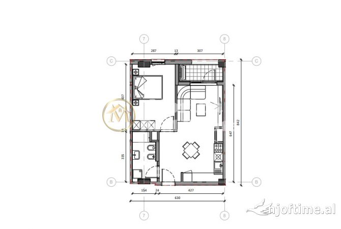 Shtepi ne shitje 1+1 ne Tirane - 86,000 Euro