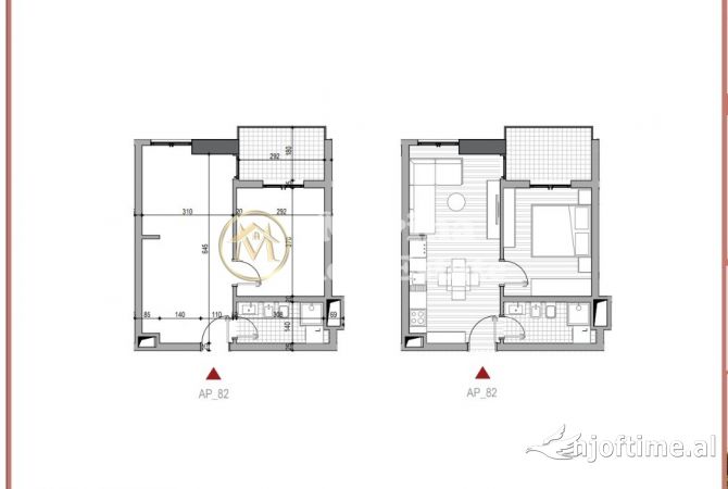 Shtepi ne shitje 1+1 ne Tirane - 80,765 Euro