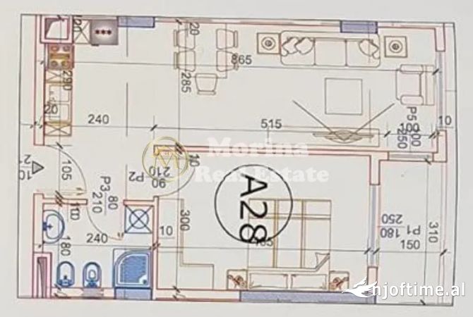 Shtepi ne shitje Apartament ne Tirane, 1+1, Mobilimi Bosh, pa mobiluar, Pagesa 67,000  Euro.