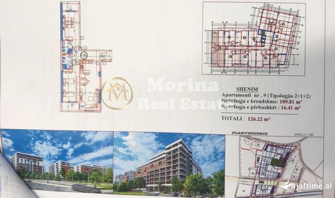 Shtepi ne shitje Apartament ne Tirane, 2+1, Mobilimi Bosh, pa mobiluar, Pagesa 130,000  Euro.