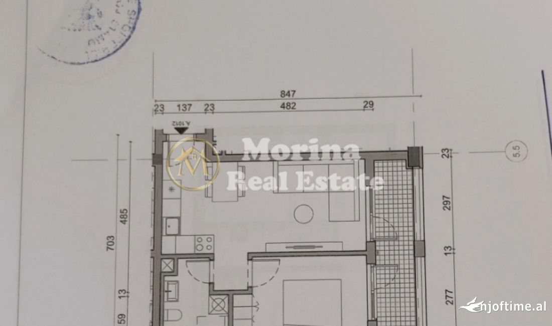 Shtepi ne shitje Apartament ne Tirane, 1+1, Mobilimi Bosh, pa mobiluar, Pagesa 59,500  Euro.