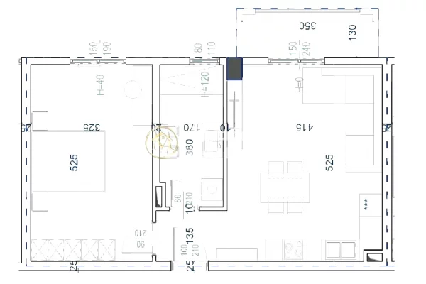 Shtepi ne shitje 1+1 ne Tirane - 57,000 Euro