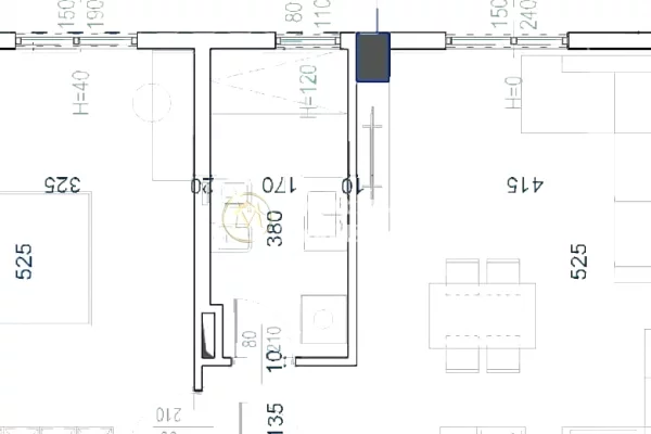 Shtepi ne shitje Apartament ne Tirane, 1+1, Mobilimi Bosh, pa mobiluar, Pagesa 57,000  Euro.