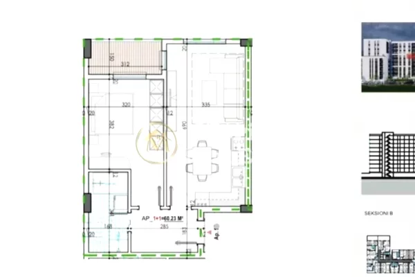 Shtepi ne shitje 1+1 ne Tirane - 56,000 Euro