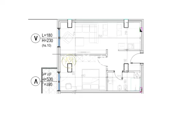 Shtepi ne shitje 1+1 ne Tirane - 128,000 Euro