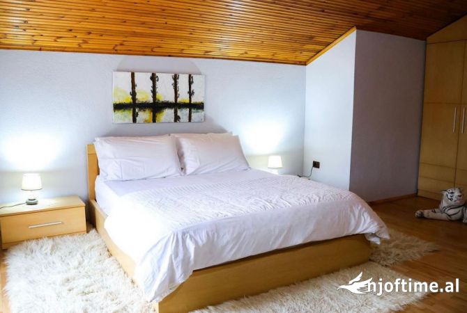 Shtepi me qera Duplex(shtepi me 2 kate) ne Tirane, 2+1, Mobilimi E mobiluar, Pagesa 600  Euro.