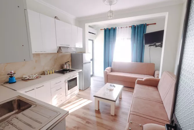Shtepi ne shitje Apartament ne Durres, 1+1, Mobilimi E mobiluar, Pagesa 58,000  Euro.
