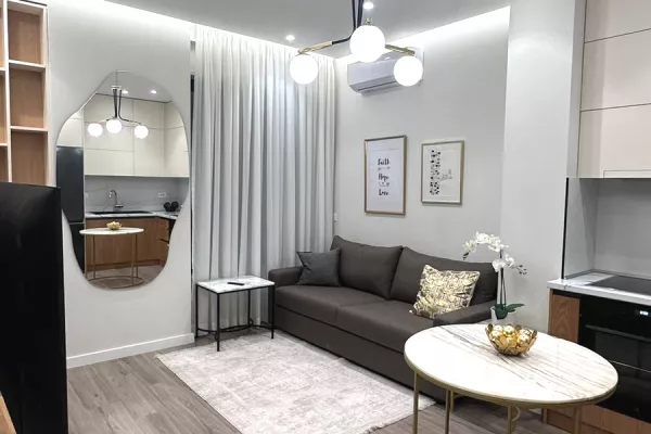 Shtepi me qera Apartament ne Tirane, 1+1, Mobilimi E mobiluar, Pagesa 620  Euro.