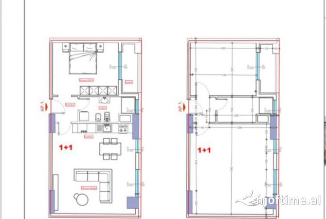 Shtepi ne shitje 1+1 ne Tirane - 132,940 Euro