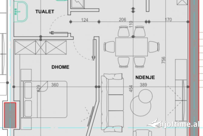 Shtepi ne shitje 1+1 ne Tirane - 343,900 Euro