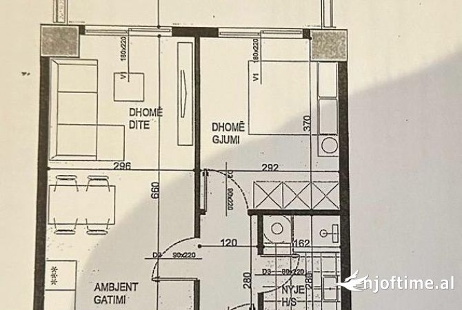 Shtepi ne shitje 1+1 ne Tirane - 108,500 Euro