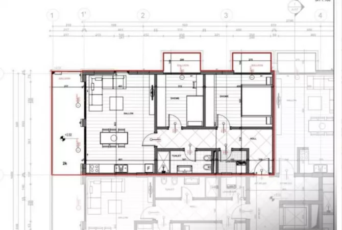 Shtepi ne shitje Apartament ne Tirane, 2+1, Mobilimi Bosh, pa mobiluar, Pagesa 201,800  Euro.