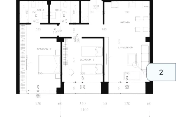 Shtepi ne shitje 2+1 ne Tirane - 205,200 Euro