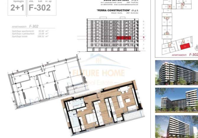 Shtepi ne shitje 2+1 ne Tirane - 165,000 Euro