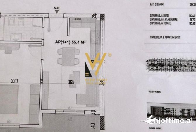 Shtepi ne shitje 1+1 ne Tirane - 50,000 Euro