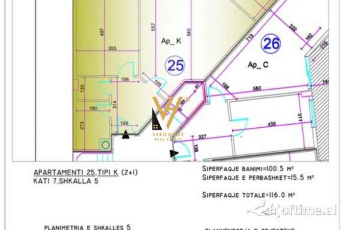 Shtepi ne shitje 2+1 ne Tirane - 133,400 Euro
