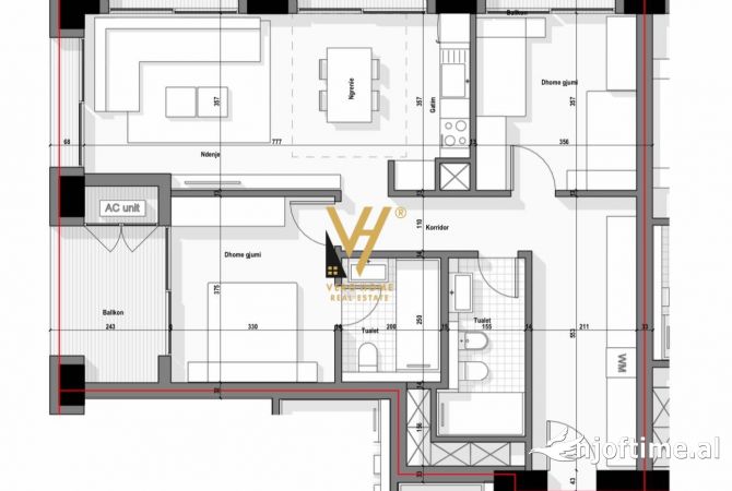 Shtepi ne shitje 2+1 ne Tirane - 132,000 Euro
