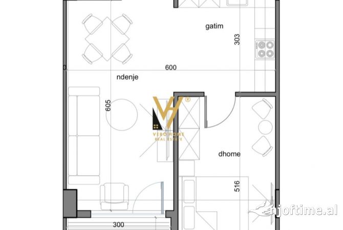 Shtepi ne shitje 1+1 ne Kavaje - 123,600 Euro