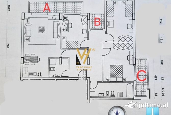 Ambient biznesi me qera 3+1 ne Tirane - 2,100 Euro