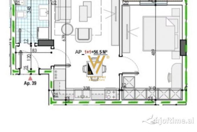Shtepi ne shitje 1+1 ne Tirane - 51,000 Euro
