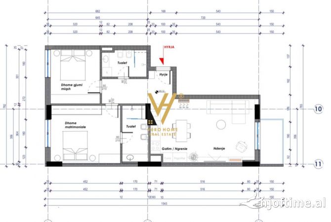 Shtepi ne shitje 2+1 ne Tirane - 200,600 Euro