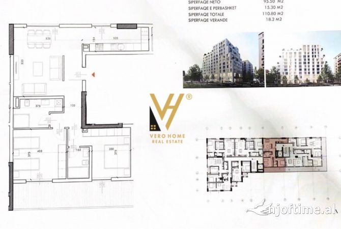Shtepi ne shitje 2+1 ne Tirane - 304,000 Euro