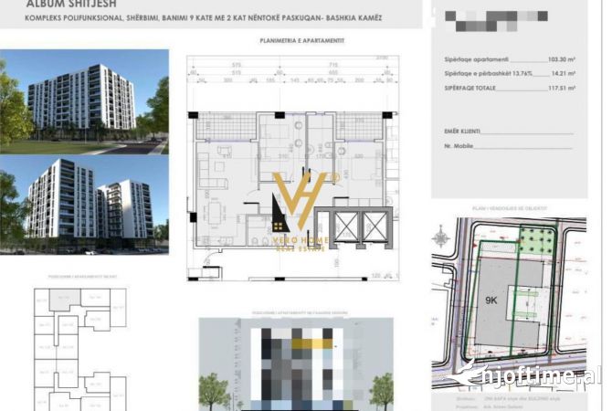 Shtepi ne shitje 2+1 ne Tirane - 111,600 Euro
