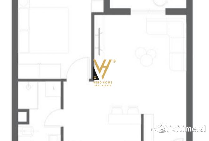 Shtepi ne shitje 1+1 ne Tirane - 93,000 Euro