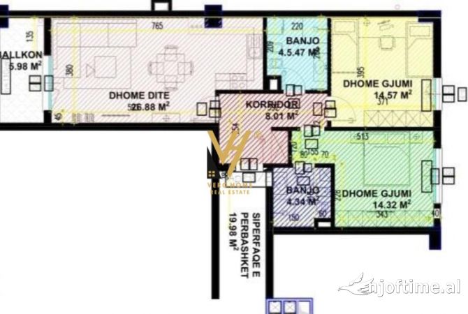 Shtepi ne shitje 2+1 ne Tirane - 186,000 Euro