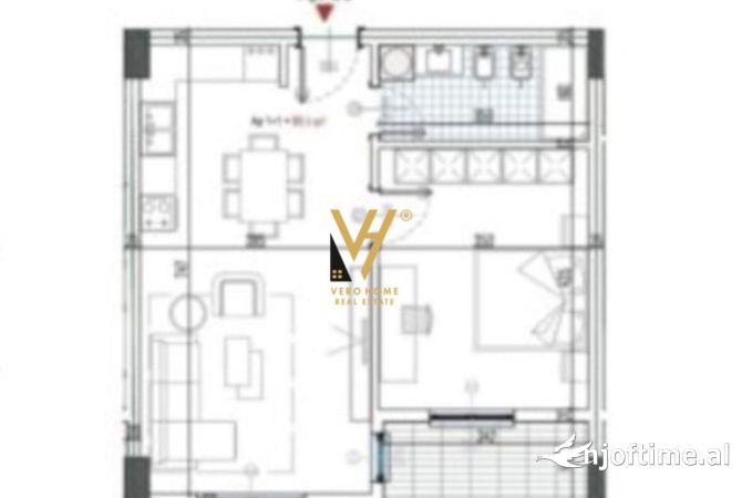 Shtepi ne shitje 1+1 ne Tirane - 66,500 Euro