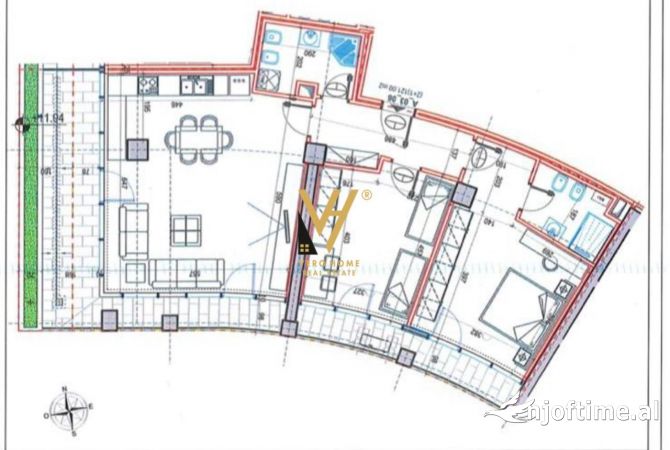 Ambient biznesi me qera 3+1 ne Tirane - 1,850 Euro