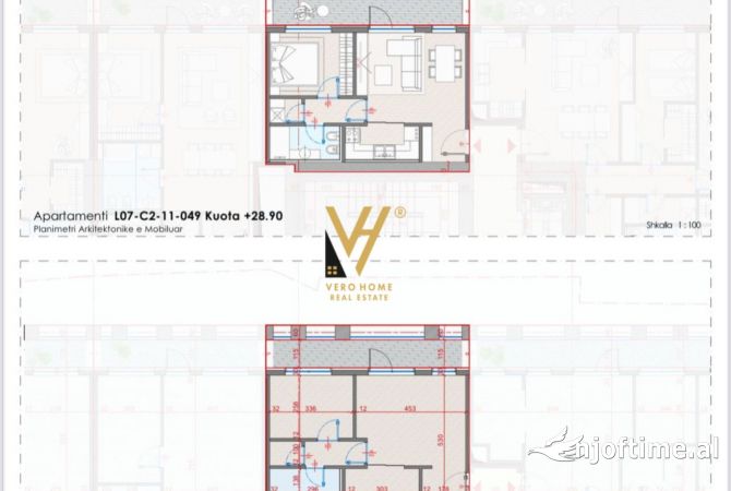 Shtepi ne shitje 1+1 ne Tirane - 183,700 Euro