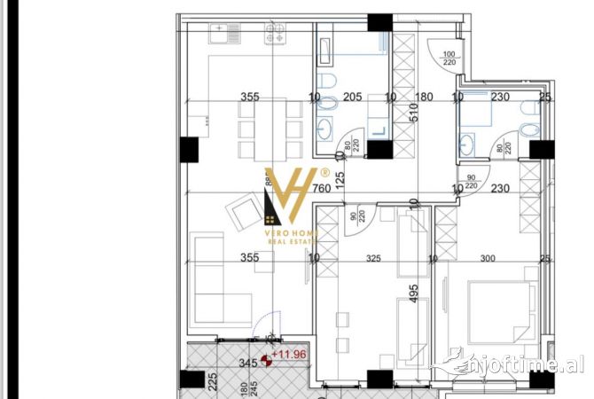 Shtepi ne shitje 2+1 ne Tirane - 197,390 Euro