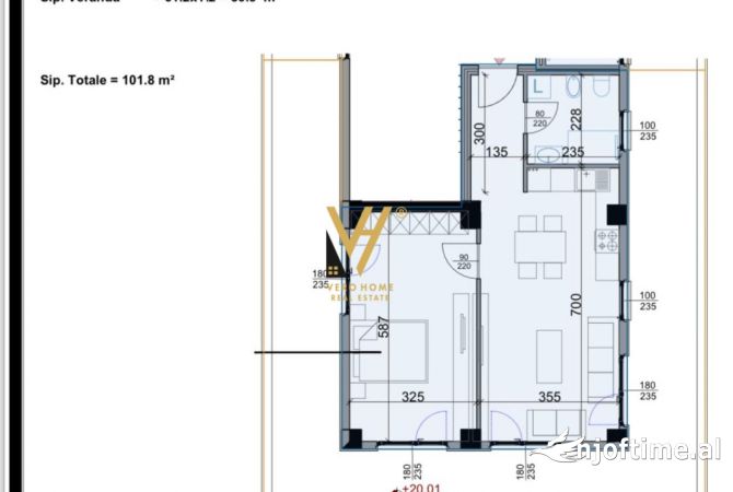 Shtepi ne shitje 1+1 ne Tirane - 194,030 Euro