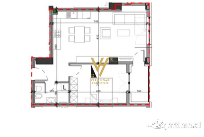 Shtepi ne shitje 1+1 ne Tirane - 180,000 Euro