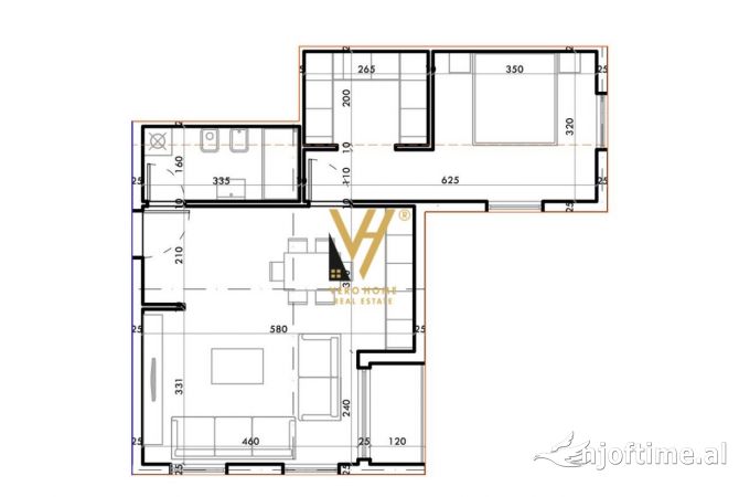 Shtepi ne shitje 1+1 ne Tirane - 133,100 Euro