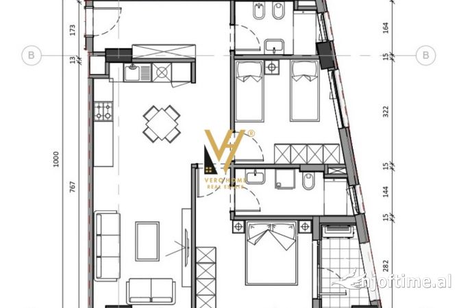 Shtepi me qera Apartament ne Tirane, 2+1, Mobilimi E mobiluar, Pagesa 650  Euro.