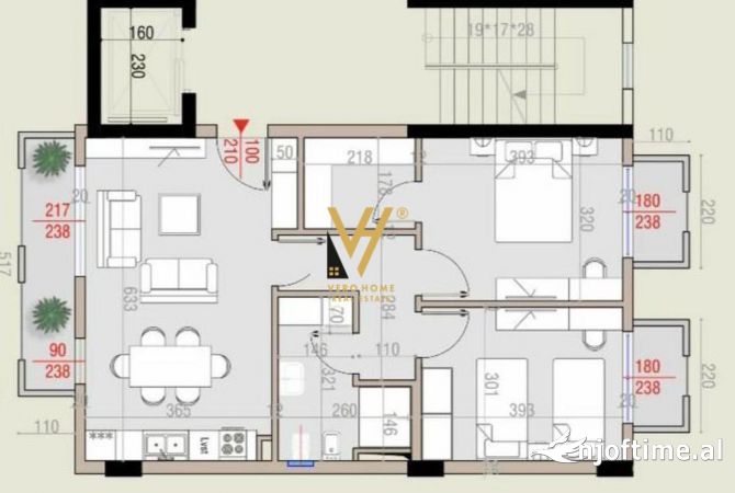 House for Sale 2+1 in Tirana - 250,000 Euro