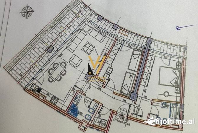 JEPET ZYRE 123 M2 ME QERA TE LAKEVIEW RESIDENCE 1.300 EURO